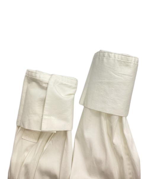 theory（セオリー）theory (セオリー) スタンドカラープルオーバーシャツ ホワイト サイズ:Ｓの古着・服飾アイテム