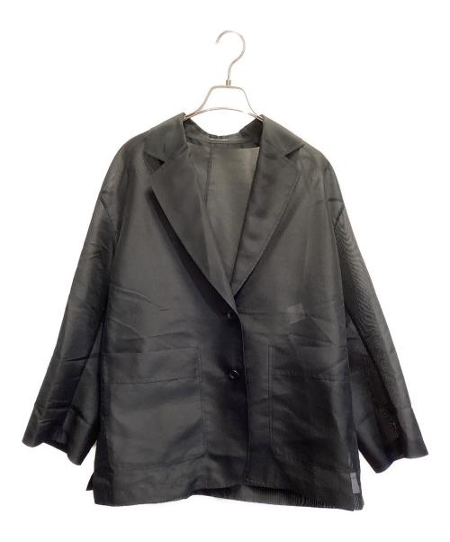 DRESSLAVE（ドレスレイブ）DRESSLAVE (ドレスレイブ) sheer organdy boyfriend big jacket ブラック サイズ:38の古着・服飾アイテム