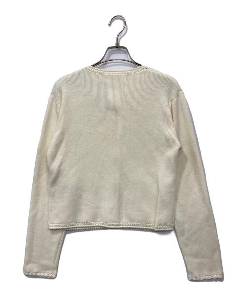 THE SHINZONE（ザ シンゾーン）THE SHINZONE (ザ シンゾーン) BOUCLE KNIT JACKET アイボリー サイズ:FOの古着・服飾アイテム