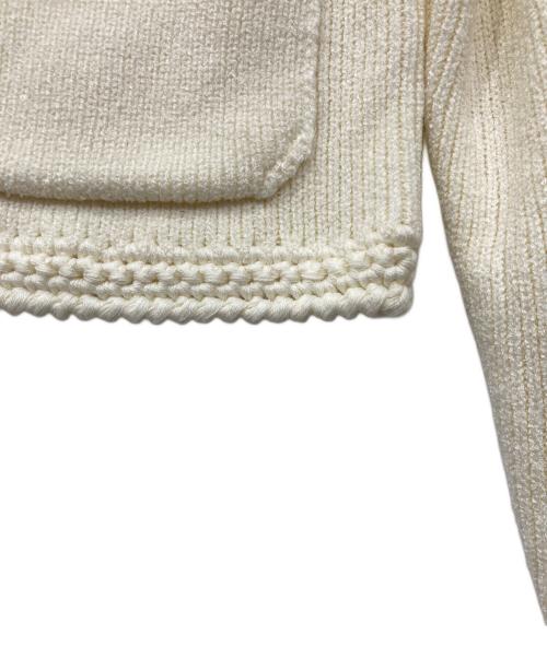 THE SHINZONE（ザ シンゾーン）THE SHINZONE (ザ シンゾーン) BOUCLE KNIT JACKET アイボリー サイズ:FOの古着・服飾アイテム