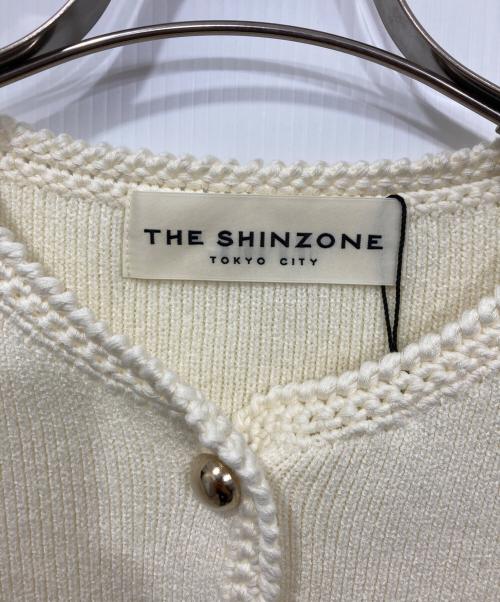 THE SHINZONE（ザ シンゾーン）THE SHINZONE (ザ シンゾーン) BOUCLE KNIT JACKET アイボリー サイズ:FOの古着・服飾アイテム
