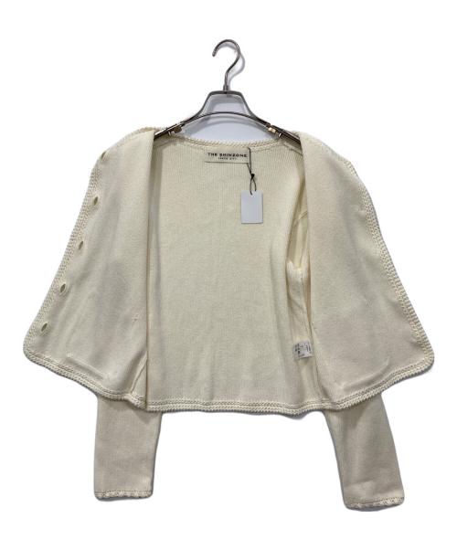 THE SHINZONE（ザ シンゾーン）THE SHINZONE (ザ シンゾーン) BOUCLE KNIT JACKET アイボリー サイズ:FOの古着・服飾アイテム