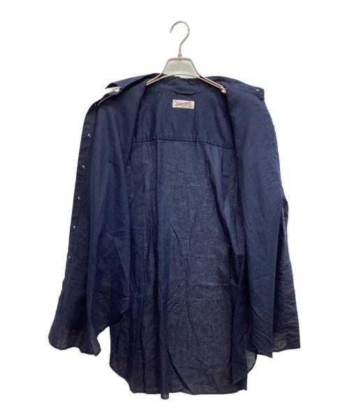 Spick and Span（スピック＆スパン）Spick and Span (スピック＆スパン) コットンリネンルーズシャツ ネイビー サイズ:Freeの古着・服飾アイテム