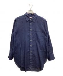 Spick and Span（スピック＆スパン）の古着「コットンリネンルーズシャツ」｜ネイビー