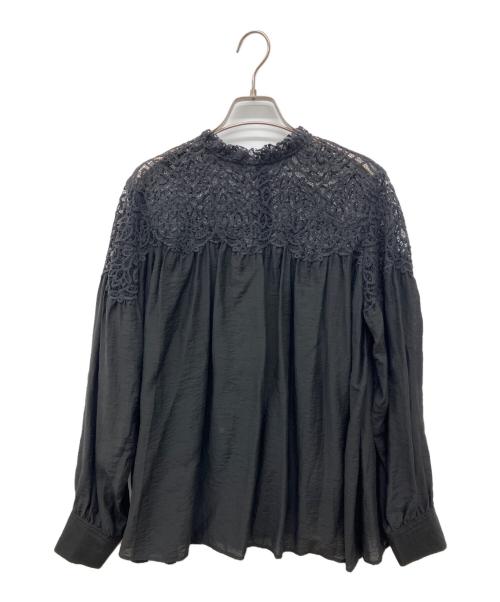 IENA（イエナ）IENA (イエナ) レースコンビシアーブラウス ブラック サイズ:Freeの古着・服飾アイテム