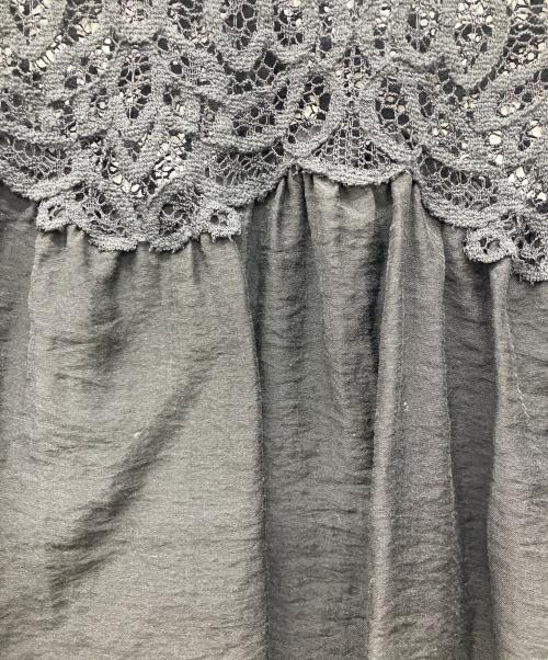 IENA（イエナ）IENA (イエナ) レースコンビシアーブラウス ブラック サイズ:Freeの古着・服飾アイテム