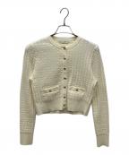 ANAYIアナイ）の古着「ミニケーブル カーディガン」｜ホワイト