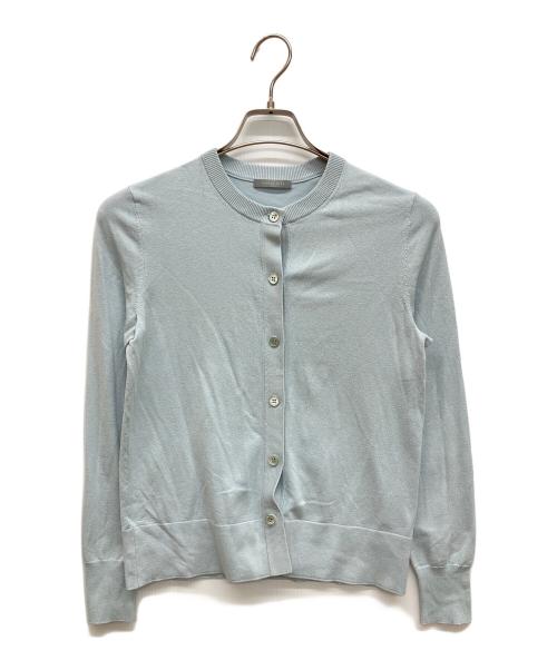 theory luxe（セオリーリュクス）theory luxe (セオリーリュクス) WASHABLE SILK CYNTHIA　シルク混カーディガン ブルー サイズ:32の古着・服飾アイテム