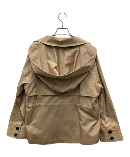 JUSGLITTY（ジャスグリッティー）JUSGLITTY (ジャスグリッティー) 撥水フード付きショートトレンチコート ベージュ サイズ:1の古着・服飾アイテム