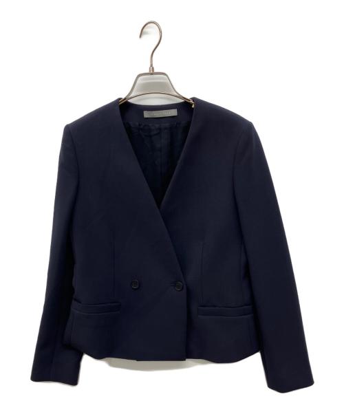 theory luxe（セオリーリュクス）theory luxe (セオリーリュクス) ノーカラージャケット COSIMO ADANEL ネイビー サイズ:36の古着・服飾アイテム