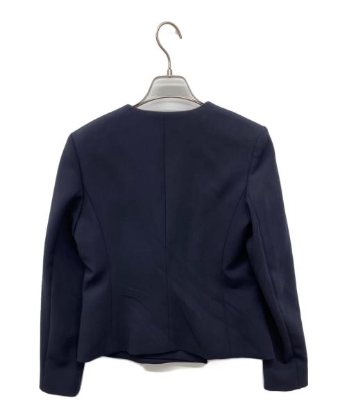 theory luxe（セオリーリュクス）theory luxe (セオリーリュクス) ノーカラージャケット COSIMO ADANEL ネイビー サイズ:36の古着・服飾アイテム