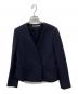 theory luxe（セオリーリュクス）の古着「ノーカラージャケット COSIMO ADANEL」｜ネイビー