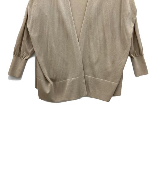 MUSE de Deuxieme Classe（ミューズ ドゥーズィエム クラス）MUSE de Deuxieme Classe (ミューズ ドゥーズィエム クラス) shake code ショートカーディガン ベージュ サイズ:無の古着・服飾アイテム