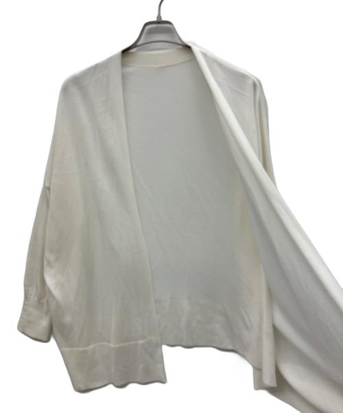 MUSE de Deuxieme Classe（ミューズ ドゥーズィエム クラス）MUSE de Deuxieme Classe (ミューズ ドゥーズィエム クラス) Shake code ショートカーディガン ホワイト サイズ:無しの古着・服飾アイテム