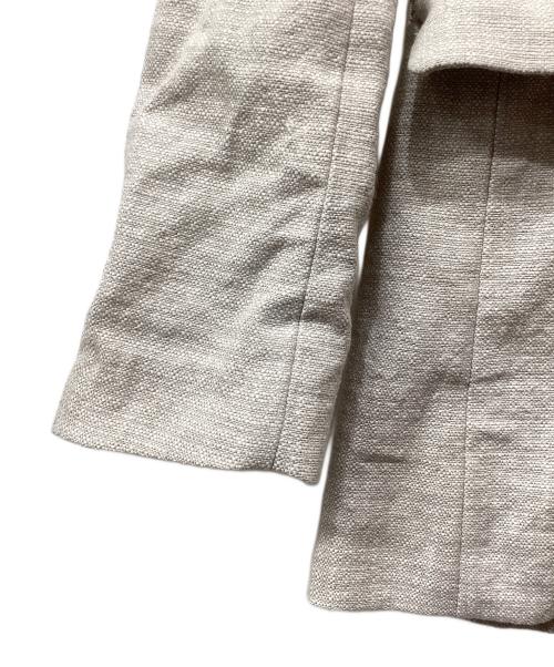 ETRE TOKYO（エトレトウキョウ）ETRE TOKYO (エトレトウキョウ) リネンノーカラージャケット ベージュ サイズ:Ｓの古着・服飾アイテム