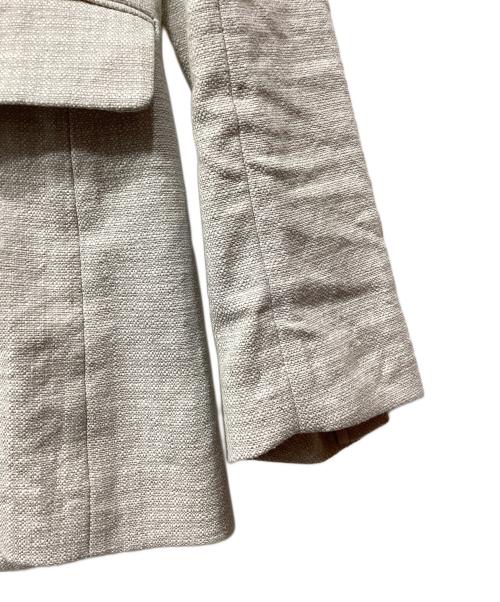ETRE TOKYO（エトレトウキョウ）ETRE TOKYO (エトレトウキョウ) リネンノーカラージャケット ベージュ サイズ:Ｓの古着・服飾アイテム