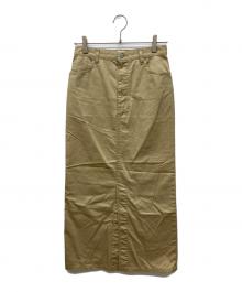 SCENTOF（セントオブ）の古着「ハイカウントスカート　ロングスカート」｜ベージュ