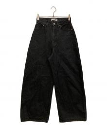ETRE TOKYO（エトレトウキョウ）の古着「ボリュームローウエストデニム」｜ブラック