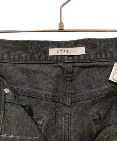ETRE TOKYO（エトレトウキョウ）ETRE TOKYO (エトレトウキョウ) ボリュームローウエストデニム ブラック サイズ:Sの古着・服飾アイテム