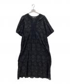ne quittez pasヌキテパ）の古着「COTTON VOILE DOT HEMLA」｜ブラック