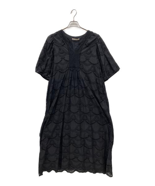 ne quittez pas（ヌキテパ）ne quittez pas (ヌキテパ) COTTON VOILE DOT HEMLA ブラック サイズ:Freeの古着・服飾アイテム