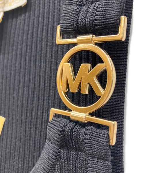 MICHAEL KORS（マイケルコース）MICHAEL KORS (マイケル・コース) リブニットワンピース ブラック サイズ:Ｓ 未使用品の古着・服飾アイテム