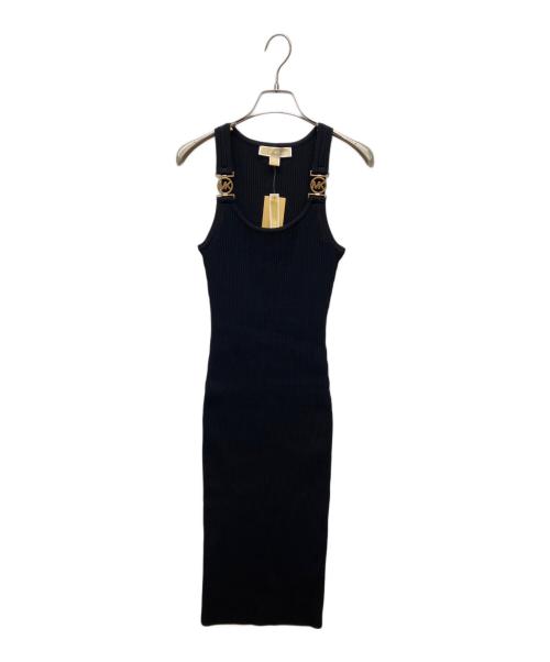 MICHAEL KORS（マイケル・コース）MICHAEL KORS (マイケル・コース) リブニットワンピース ブラック サイズ:Ｓ 未使用品の古着・服飾アイテム
