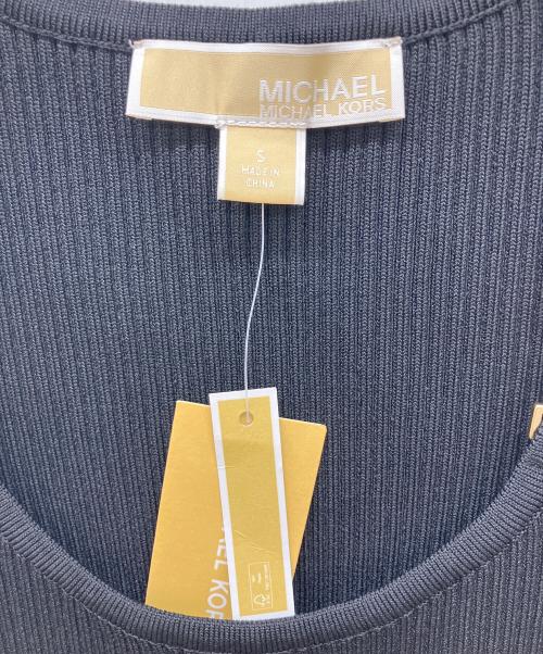 MICHAEL KORS（マイケル・コース）MICHAEL KORS (マイケル・コース) リブニットワンピース ブラック サイズ:Ｓ 未使用品の古着・服飾アイテム