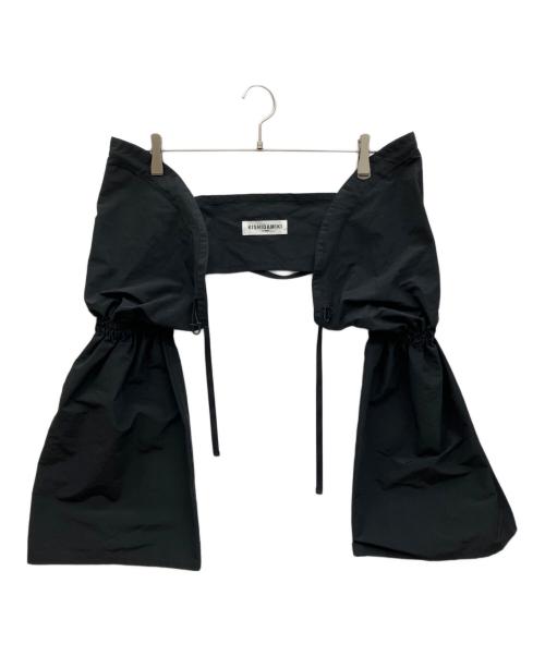 KISHIDA MIKI（キシダミキ）KISHIDA MIKI (キシダミキ) シャーリングスリーブアームボレロ ブラック サイズ:Fの古着・服飾アイテム