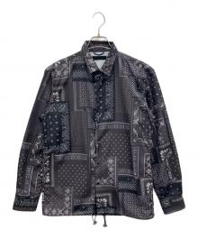 Junhashimoto（ジュンハシモト）の古着「BANDANA COACH SHIRTS」｜ブラック