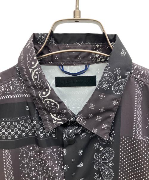 Junhashimoto（ジュンハシモト）Junhashimoto (ジュンハシモト) BANDANA COACH SHIRTS ブラック サイズ:3の古着・服飾アイテム