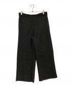 ok.soonオクスン）の古着「monotone tweed wide pants」｜ブラック