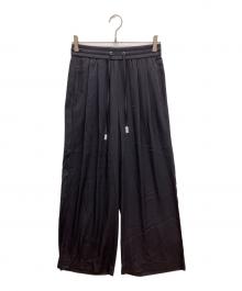 DRESS HERSELF（ドレスハーセルフ）の古着「シルクワイドパンツ」｜グレー