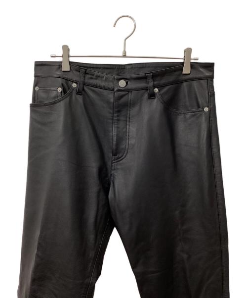 BEDWIN &THE HEARTBREAKERS（ベドウィンアンドザ ハートブレイカーズ）BEDWIN &THE HEARTBREAKERS (ベドウィンアンドザ ハートブレイカーズ) カウハイドレザーパンツ ブラック サイズ:４の古着・服飾アイテム