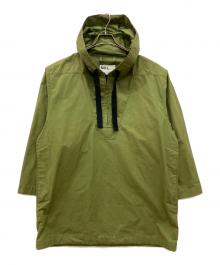 MHL（エムエイチエル）の古着「ワックスドコットン アノラックパーカー」｜オリーブ