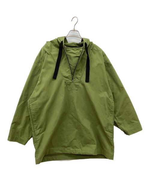 MHL（エムエイチエル）MHL (エムエイチエル) ワックスドコットン アノラックパーカー オリーブ サイズ:Mの古着・服飾アイテム