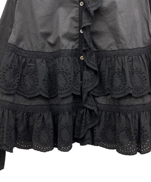 dahl'ia（ダリア）dahl'ia (ダリア) FRILL ブラウス ブラック サイズ:FREEの古着・服飾アイテム