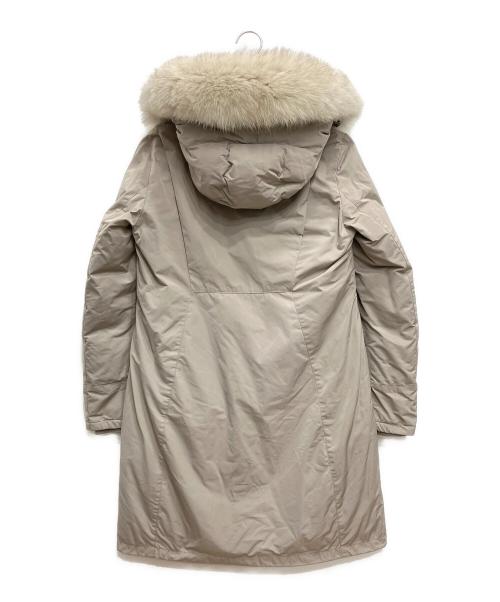 WOOLRICH（ウールリッチ）WOOLRICH (ウールリッチ) IENA (イエナ) BOW BRIDGE ダウンコート ベージュ サイズ:Sの古着・服飾アイテム