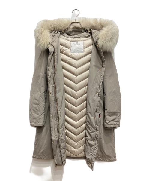 WOOLRICH（ウールリッチ）WOOLRICH (ウールリッチ) IENA (イエナ) BOW BRIDGE ダウンコート ベージュ サイズ:Sの古着・服飾アイテム