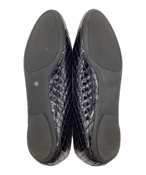 TORY BURCH（トリーバーチ）TORY BURCH (トリーバーチ) バレエパンプス ブラック サイズ:7　1/2の古着・服飾アイテム