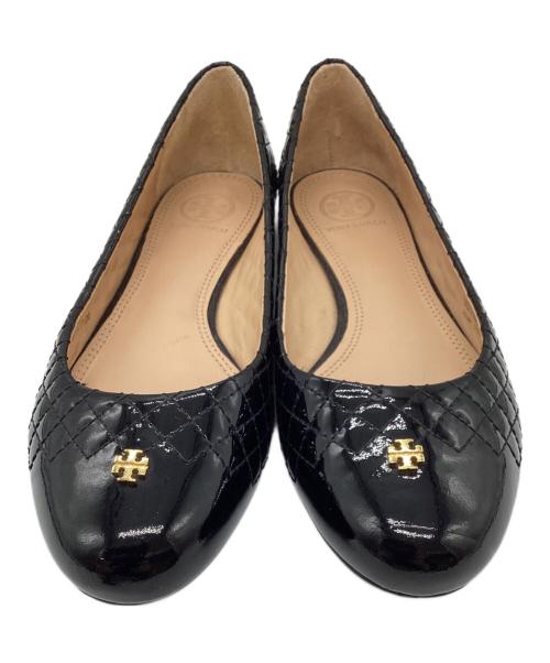 TORY BURCH（トリーバーチ）TORY BURCH (トリーバーチ) バレエパンプス ブラック サイズ:7　1/2の古着・服飾アイテム