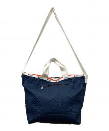 LeSportsac（レスポートサック）の古着「DELUXE EASY CARRY TOTE」｜ネイビー