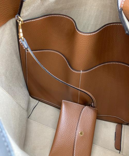 STELLA McCARTNEY（ステラマッカートニー）STELLA McCARTNEY (ステラマッカートニー) ステラスタッズロゴトートバッグ ブラウンの古着・服飾アイテム