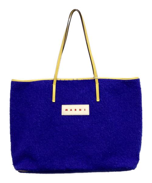 MARNI（マルニ）MARNI (マルニ) リバーシブルトートバッグ ブルーの古着・服飾アイテム