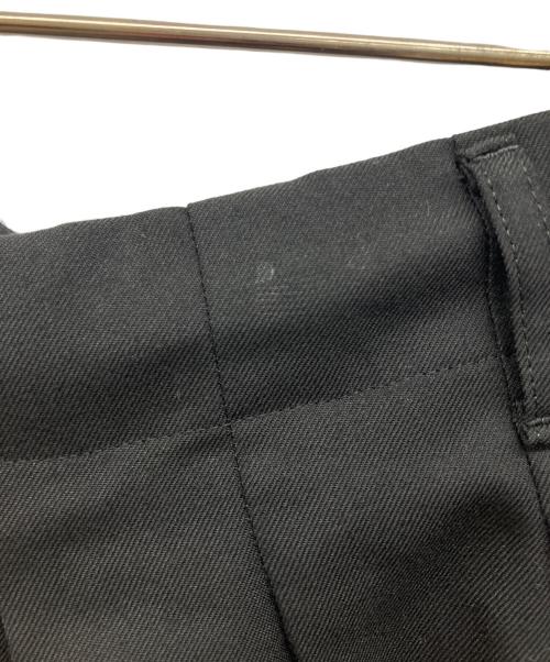 GROUND Y（グラウンドワイ）GROUND Y (グラウンドワイ) WOOL POLYESTER GABARDINE BALLOON PANTS ブラック サイズ:3の古着・服飾アイテム