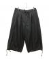 GROUND Y（グラウンドワイ）の古着「WOOL POLYESTER GABARDINE BALLOON PANTS」｜ブラック