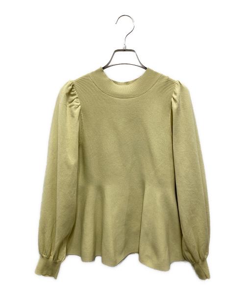 CELFORD（セルフォード）CELFORD (セルフォード) ペプラムニットセットアップ イエロー サイズ:36の古着・服飾アイテム