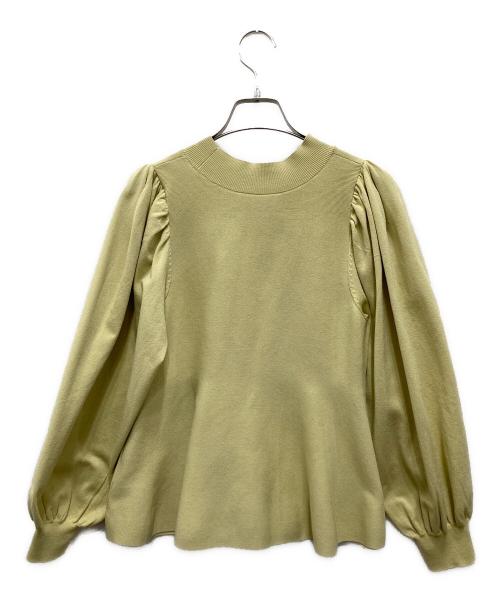 CELFORD（セルフォード）CELFORD (セルフォード) ペプラムニットセットアップ イエロー サイズ:36の古着・服飾アイテム