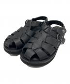 organic handloomオーガニックハンドルーム）の古着「グルカサンダル」｜ブラック