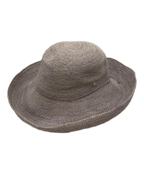 HELEN KAMINSKI（ヘレンカミンスキー）HELEN KAMINSKI (ヘレンカミンスキー) Provence ラフィア サンハット グレーの古着・服飾アイテム